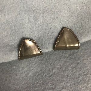 Vintage Wrap Earrings | silver tone foldover